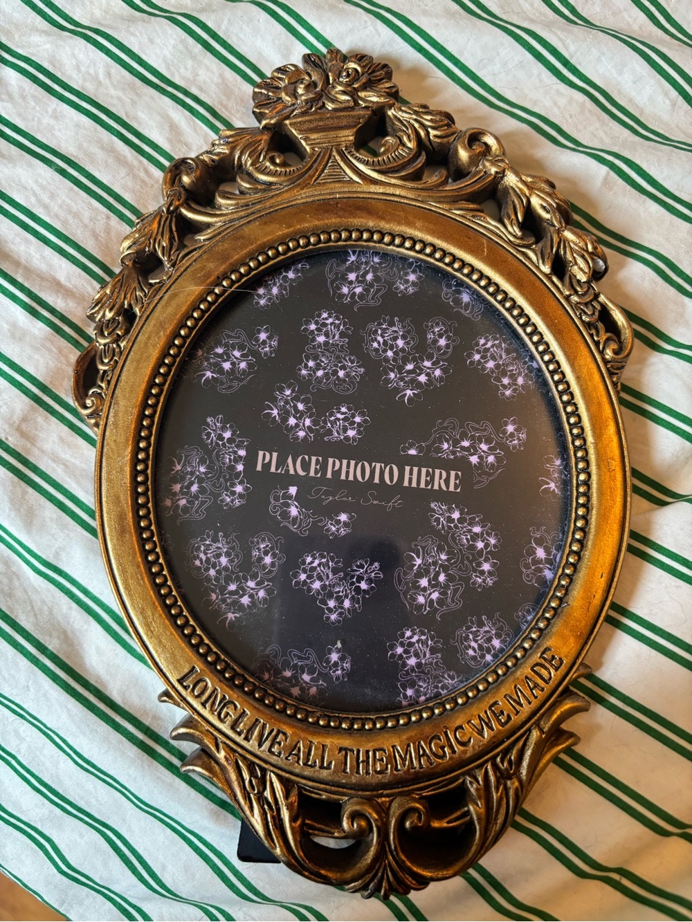Taylor Swift Gold Ornate Oval Picture Frame
